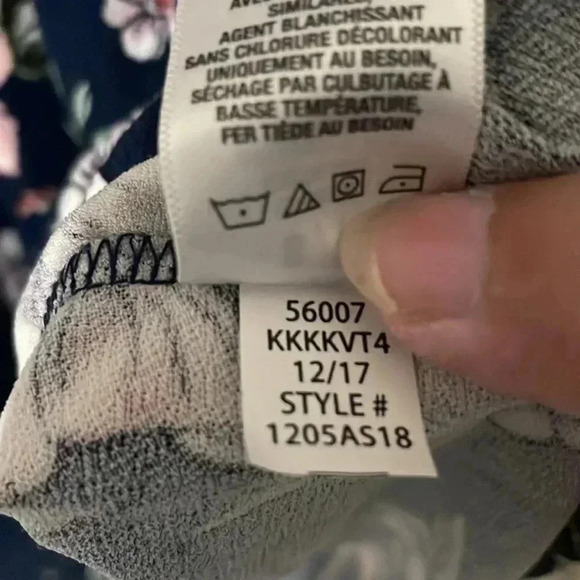 Aeropostale Floral V-Neck Laced-Back Fit & Flare Dress Size S - Picture 10 of 11